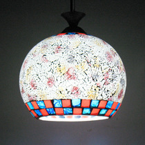 European style simple chandelier restaurant porch lighting color glass popcorn dining chandelier