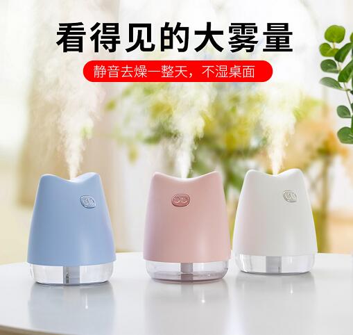 Daixiaozhu usb Humidifier, Mini Desktop Humidifier, Seven-color Night Light Humidifier