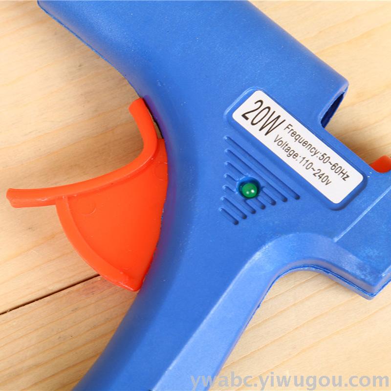 Wholesale DGHL20W blue small glue gun with switch ABC-E hot melt glue gun factory direct sales details Picture
