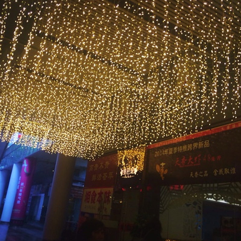 LED flash light ice curtain lamp string festival decoration all over the star outdoor waterproof star lamp