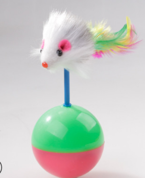 Spot tickle cat creative cat stress relief puzzle fur mouse tumbler pet toy thumbnail