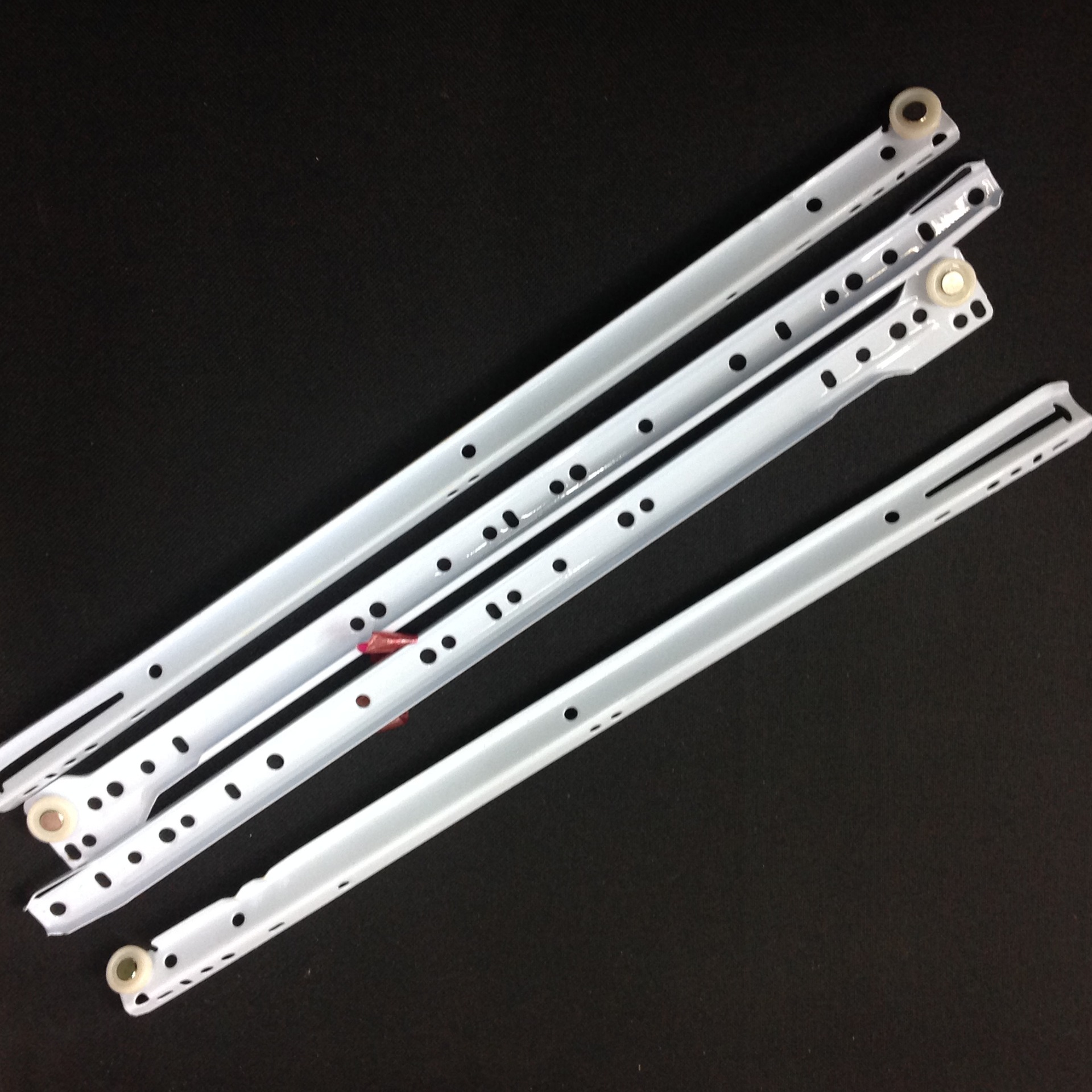 White drawrail furniture drawer track ordinary slide rail