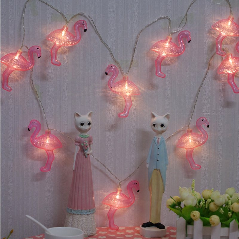 LED sky star lamp string girl heart room small lamp string DIY Flamingo festival photo decorative lamp star lamp