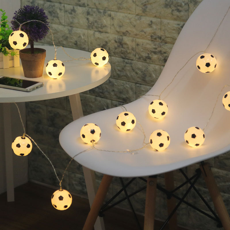 LED string flash LIGHT DIY green football festival room decorative lights bedroom creative star lights string