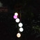 led太阳能风铃灯户外别墅小区吊饰米粒球风铃滴胶球细节图