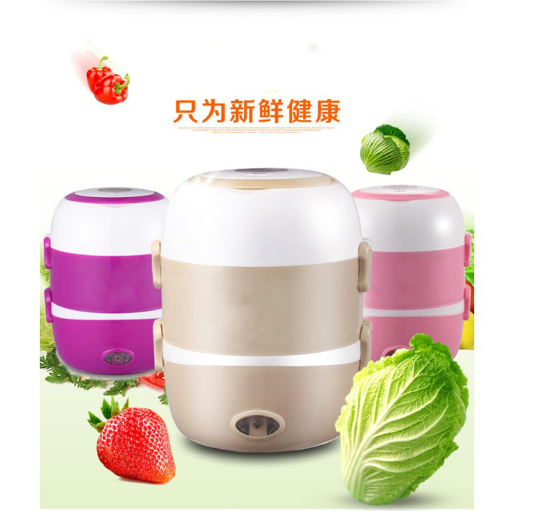 Double-layer multi-purpose rice cooker stainless steel inner tank cooking electric heating rice box Cooking rice box Specification drawing