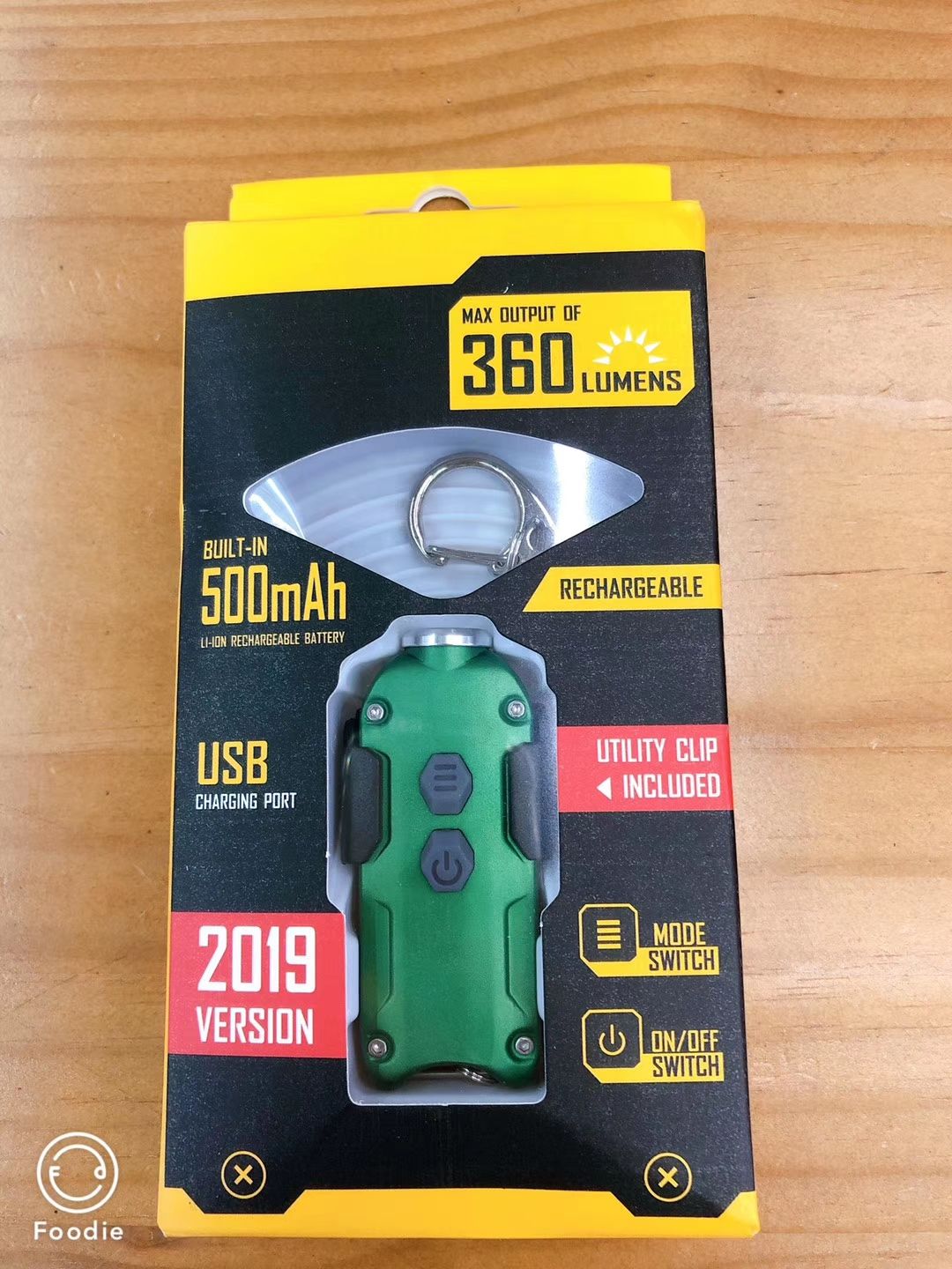 The new multi-functional key light with built-in battery emergency small light is a small portable outdoor product Specification image