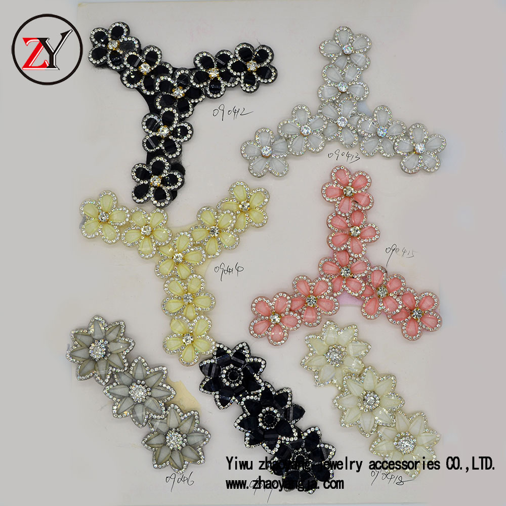 【新款上市】春夏季凉鞋人字拖钉珠手工鞋花 可订做 zy072316