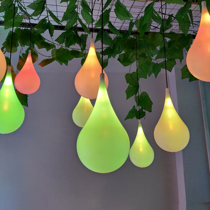 Led outdoor water drop lights landscape street square lit hanging tree lights Christmas festive decorative lights