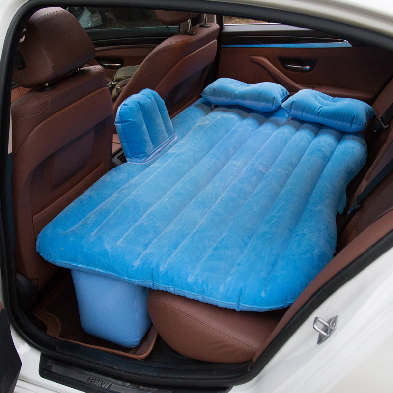 现货代发 车载车中床 户外旅行PVC植绒床垫 汽车用品 充气床批发细节图