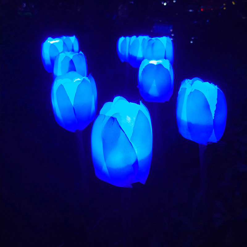 Led Landscape lighting Tulip Lights in the outdoor park Mei Chen lighting led tulip lawn
