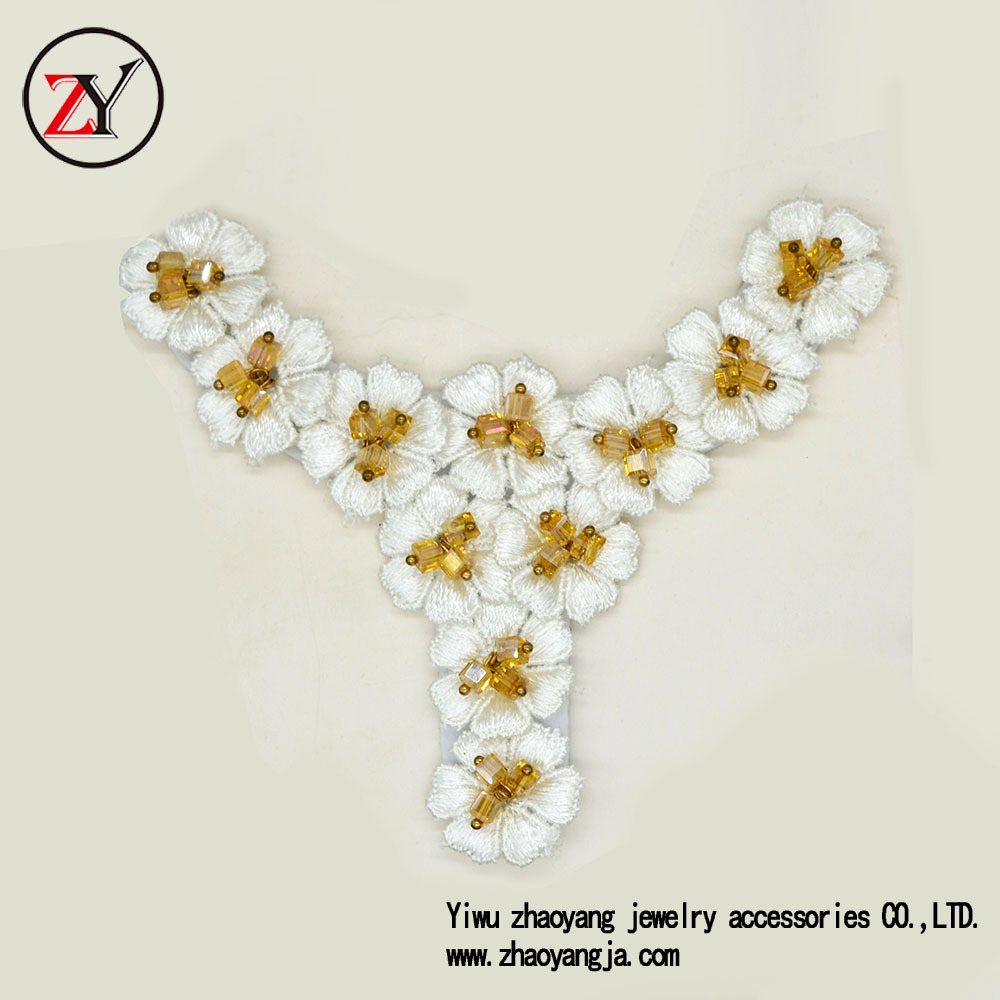 厂家直销 爆款凉鞋人字拖鞋配件 玻璃钻串珠手工鞋花 zy07234细节图