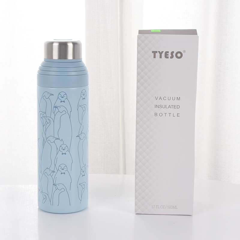 350ML卡通萌动物吸管保温杯便携车载户外旅行运动壶白底实物图