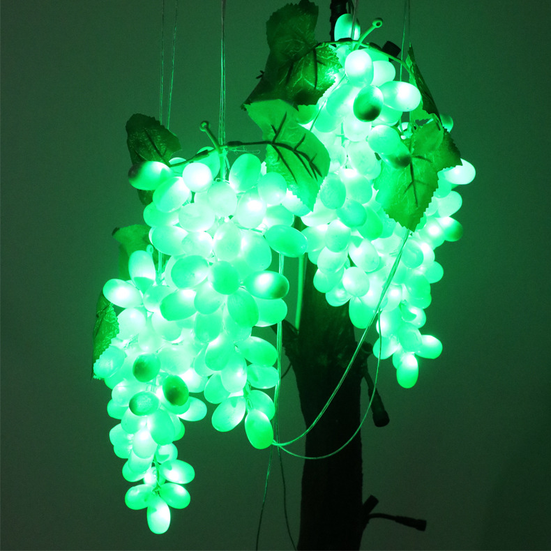 Led landscape lights Outdoor garden garden Christmas hanging tree decorative lights simulation LED luminous grape lights