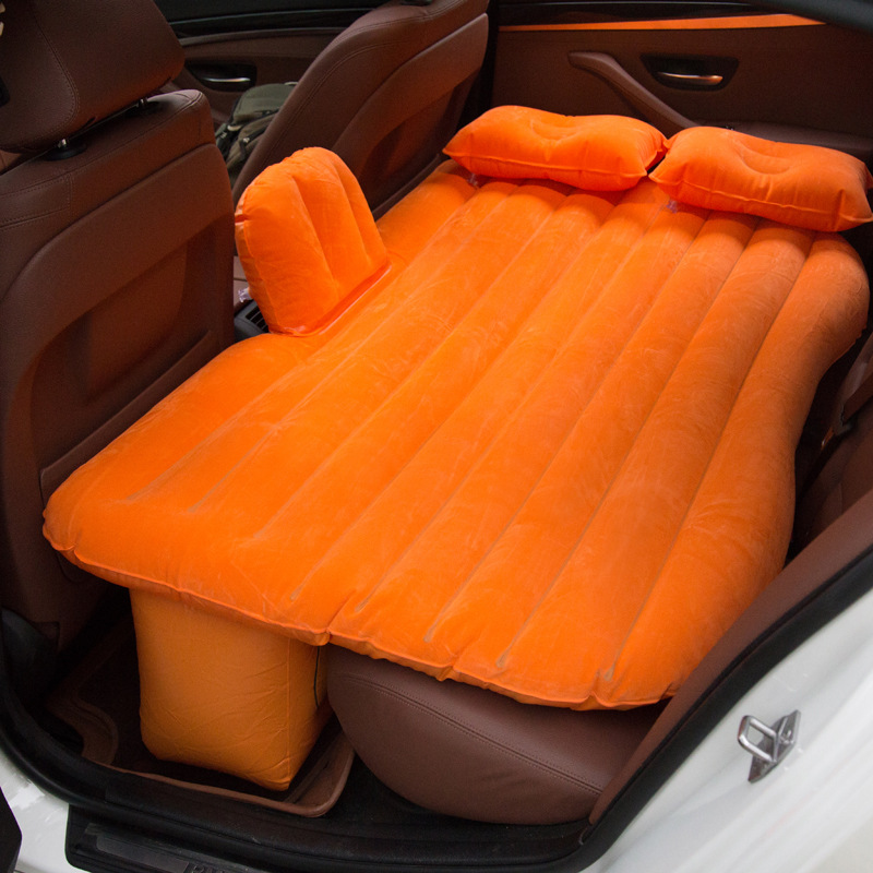 现货代发 车载车中床 户外旅行PVC植绒床垫 汽车用品 充气床批发产品图