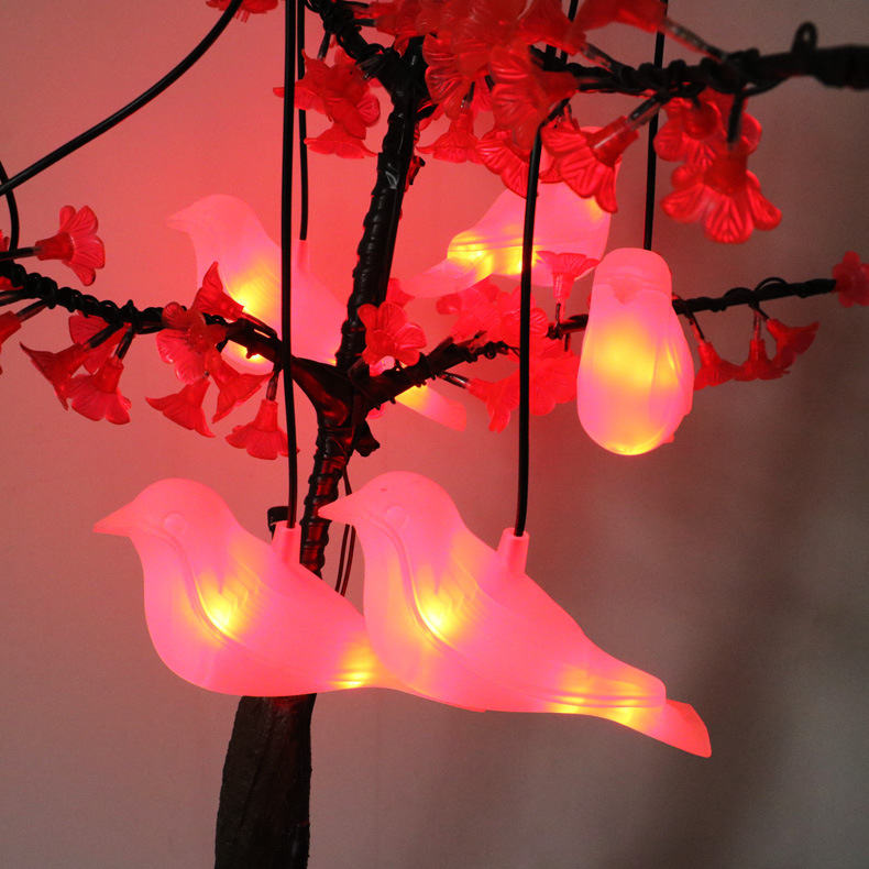 Led landscape lights outdoor waterproof decorative hanging tree lights Christmas holiday light bird lights