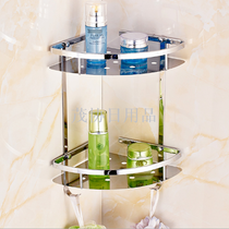 Non-punch toilet bathroom rack 304 stainless steel toilet bathroom bathroom bathroom bathroom shower room triangle wall hanging