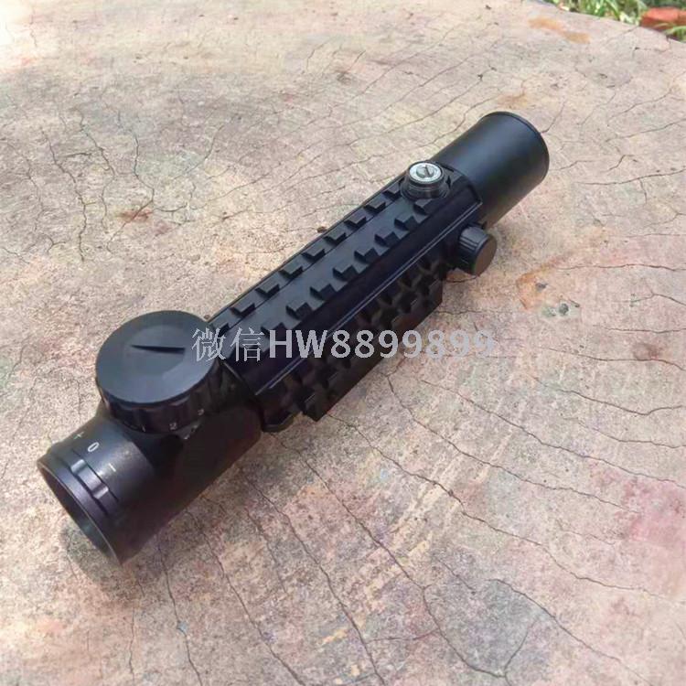 4x28 three-sided guideway fishbone sight slingshot sight constant double seismic sight details Picture