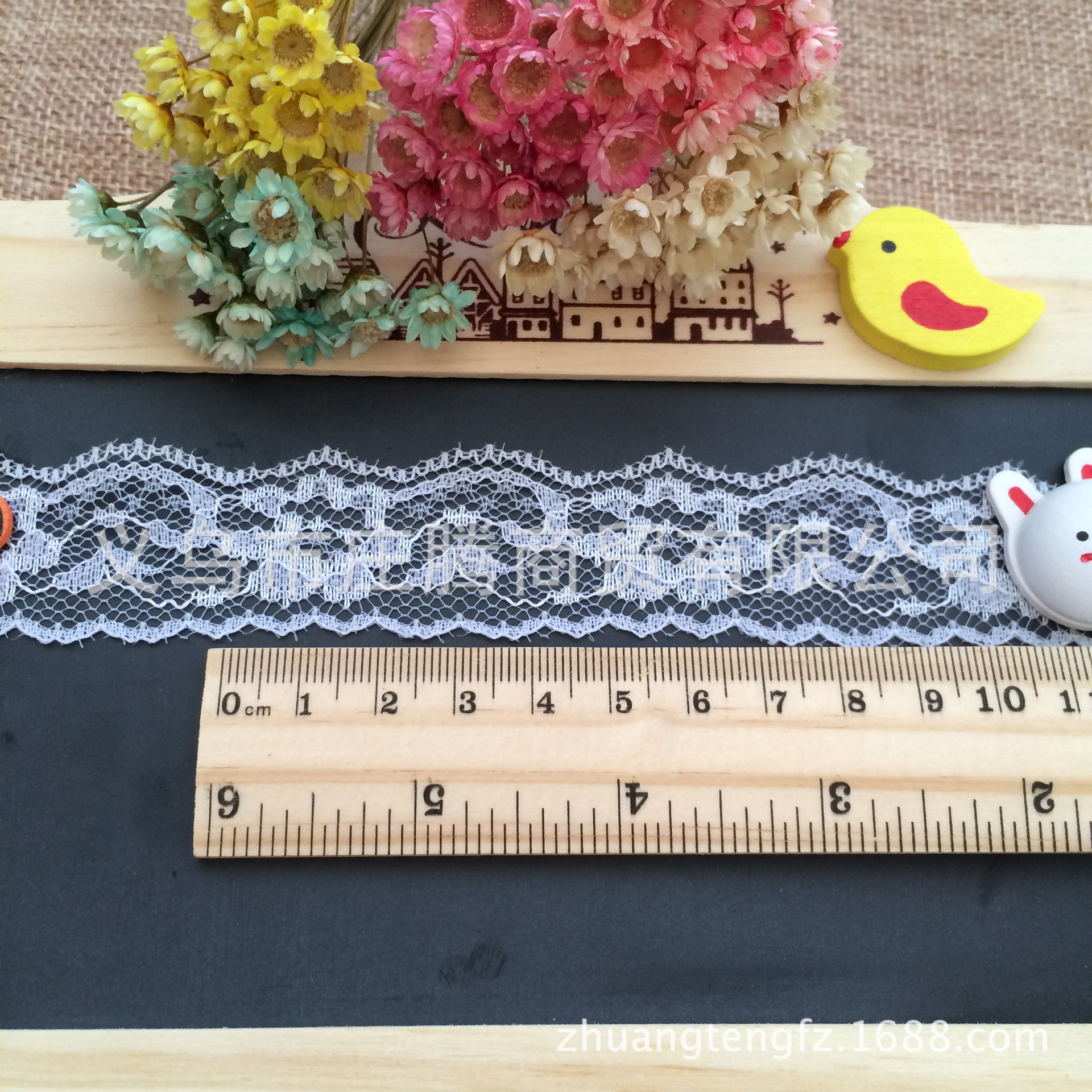 现货 28MM单边无弹蕾丝花边 DIY服装辅料 玩具雨伞花边