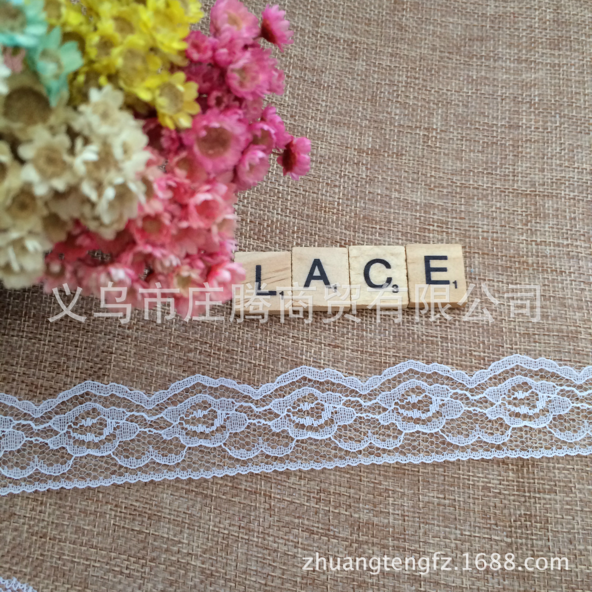 无弹花边/蕾丝面料/30MM花边细节图