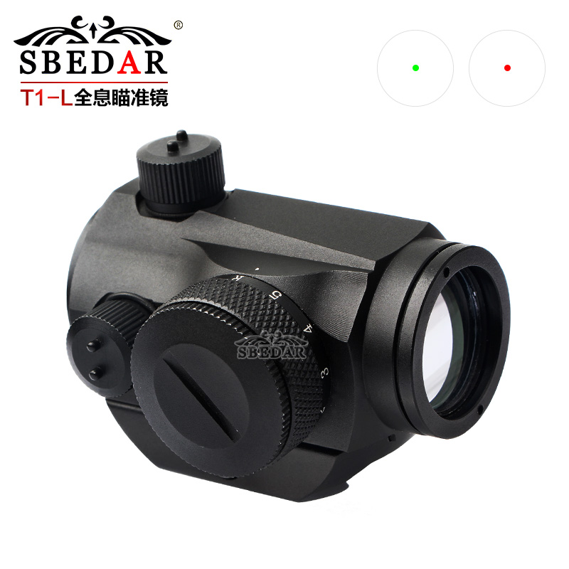 T1 pocket invisible holographic sight inside red and green dot sight