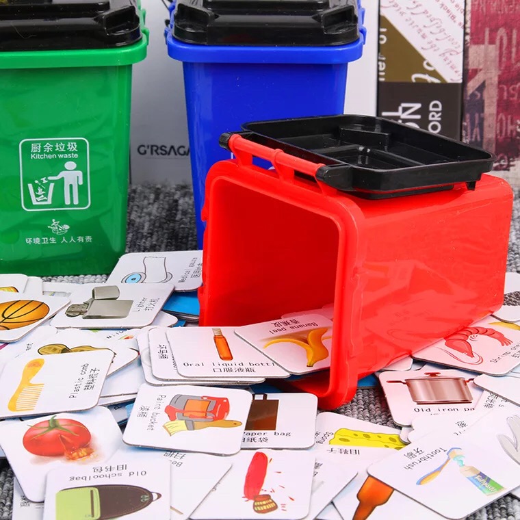 Children's trash can, eco-friendly trash can details Picture