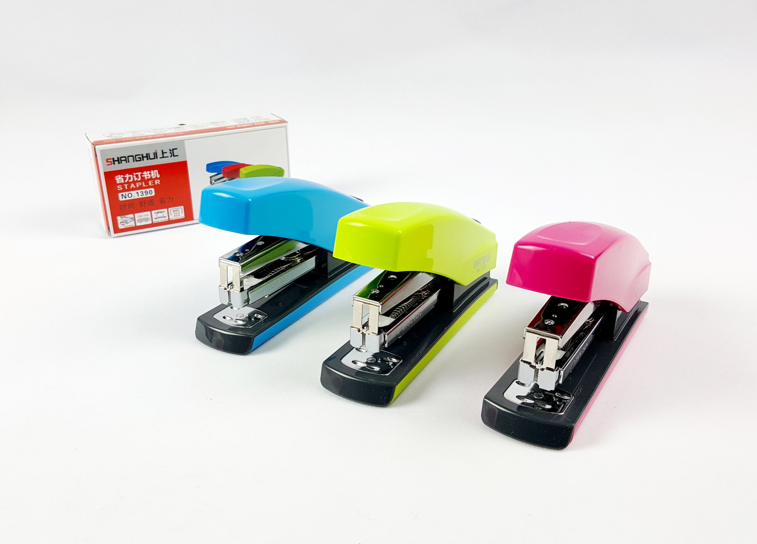 省力订书机24/6统一订书机STAPLER炫彩轻便订书机装订机订书针机产品图