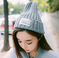 韩国新款rock贴布针织帽 韩版字母毛线帽男女士秋冬天保暖帽子图