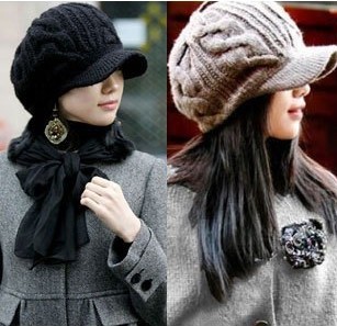 Winter hat wholesale Korean version of woolen hat women's wool knitted hat South Korea autumn and winter warm ear caps full figure