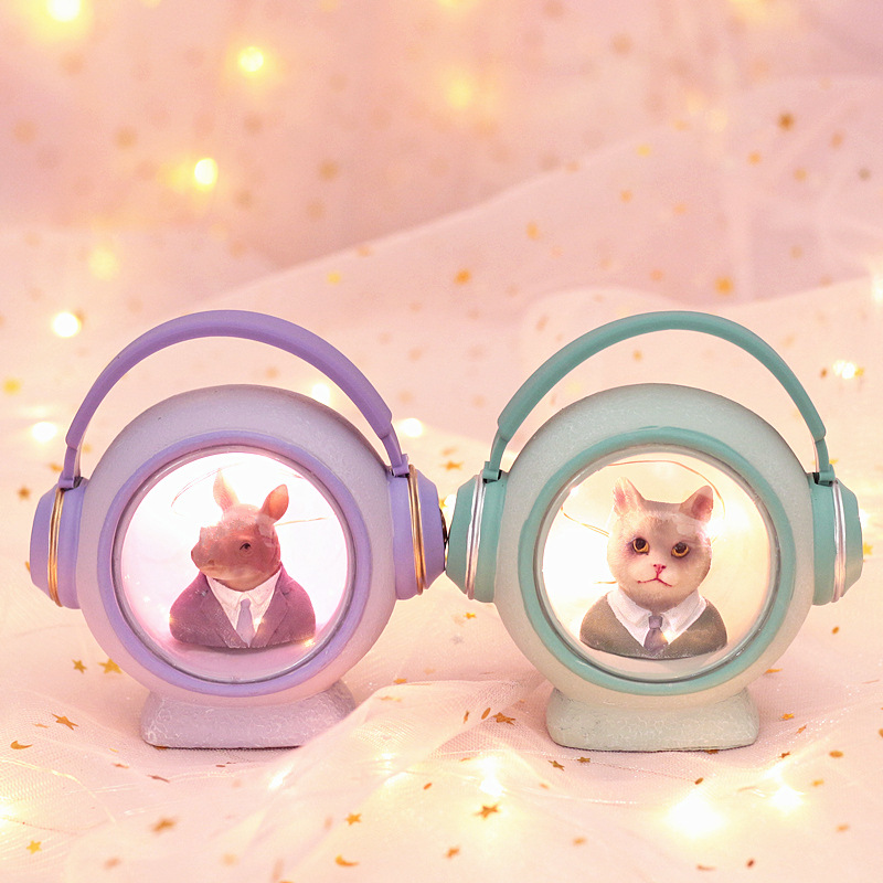 创意北欧风家居装饰摆件潮乐先森树脂工艺品学生礼品少女心