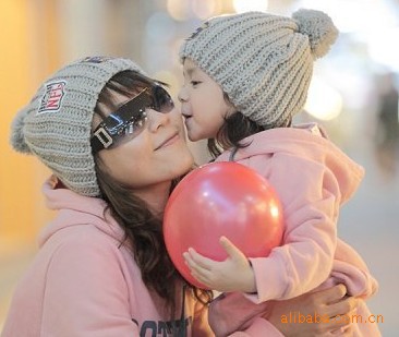 M226 Korean Label Wool Hat Children's Hat Autumn And Winter Baby Mother Universal Parent-Child Hat Specification drawing