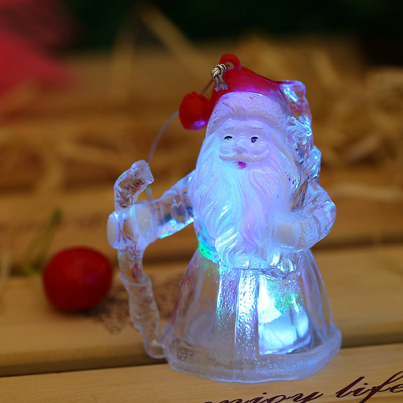 led发光圣诞雪人创意塑料装饰小礼品 圣诞节装饰产品图