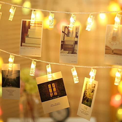 5 color 2.2m 20 lamp Battery case Photo clip Lamp string Christmas lamp string holiday interior decoration lamp