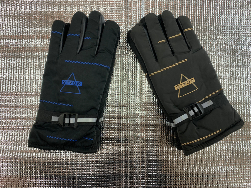 Guantes calientes para hombres de invierno mens plus fleece outdoor ride guantes calientes y a prueba de viento details Picture