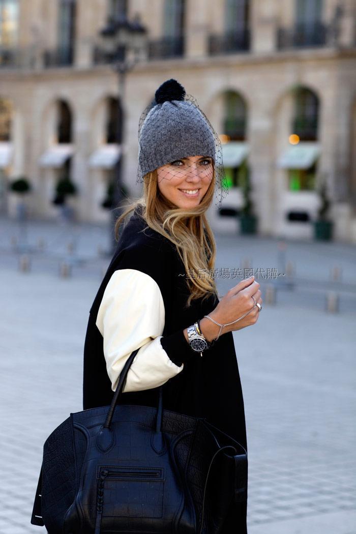 M213 European and American foreign trade woolen hat supermodel street photography autumn-winter net veil retro knitted hat winter hat Application Scenario