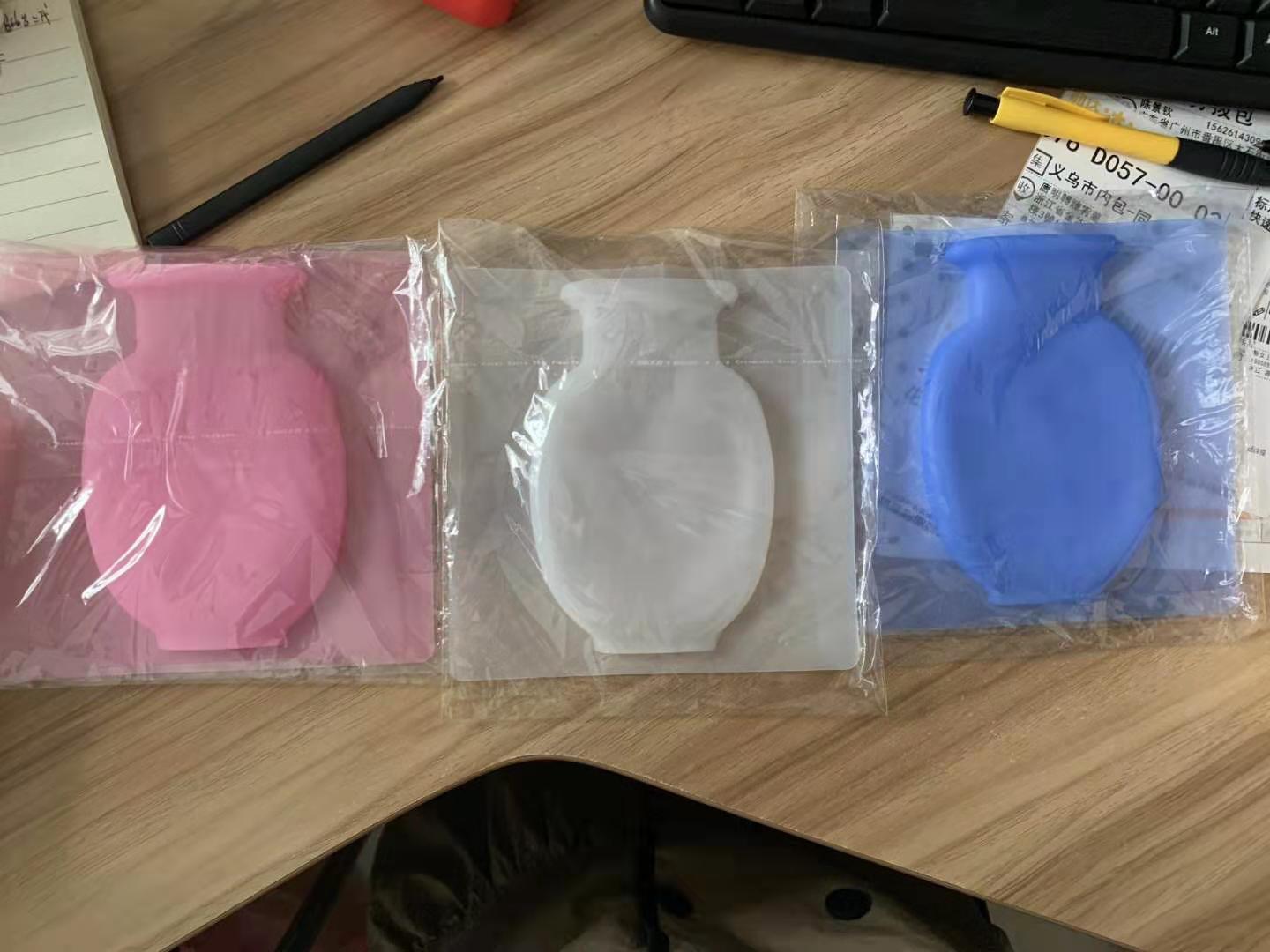 新款魔力硅胶花瓶 墙壁冰箱贴创意装饰花瓶 吸盘壁挂软花瓶