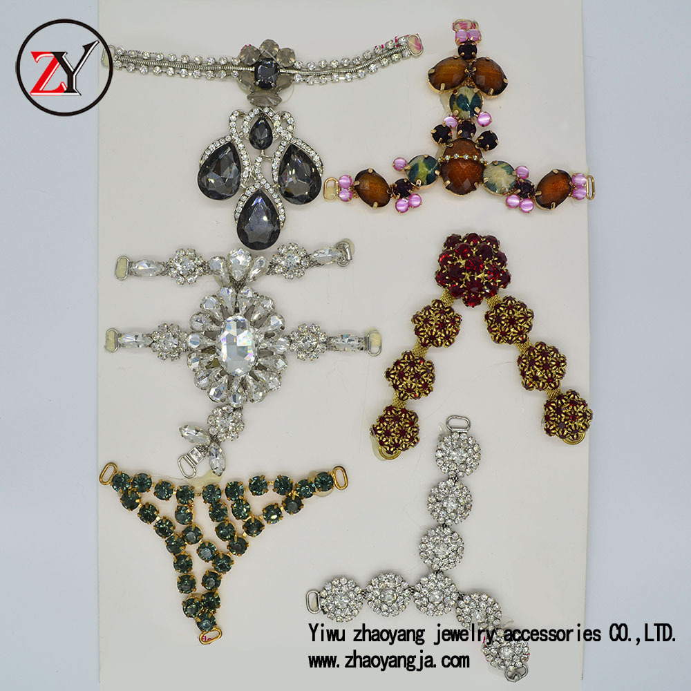 厂家直销 女式凉鞋鞋花人字拖合金烧焊鞋花 品质保证 zy07262产品图