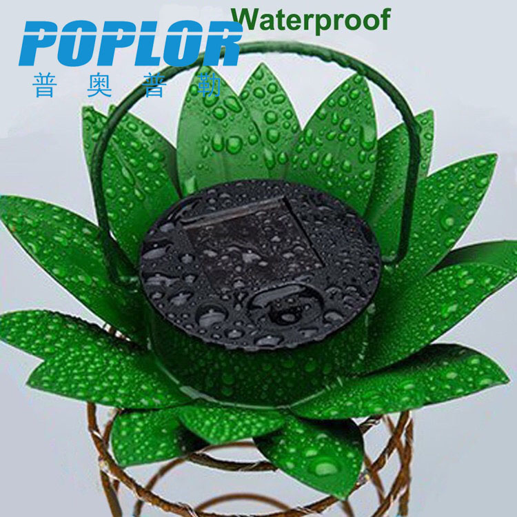 LED solar Pineapple light Iron decorative garden light Outdoor park atmosphere hanging small night light hand light Item Picture