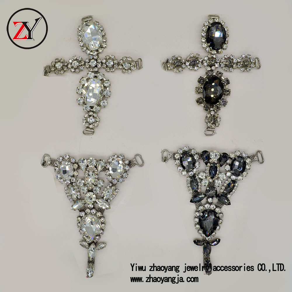 2019新款春夏凉鞋人字拖鞋花 合金烧焊鞋扣 可订做 zy07264