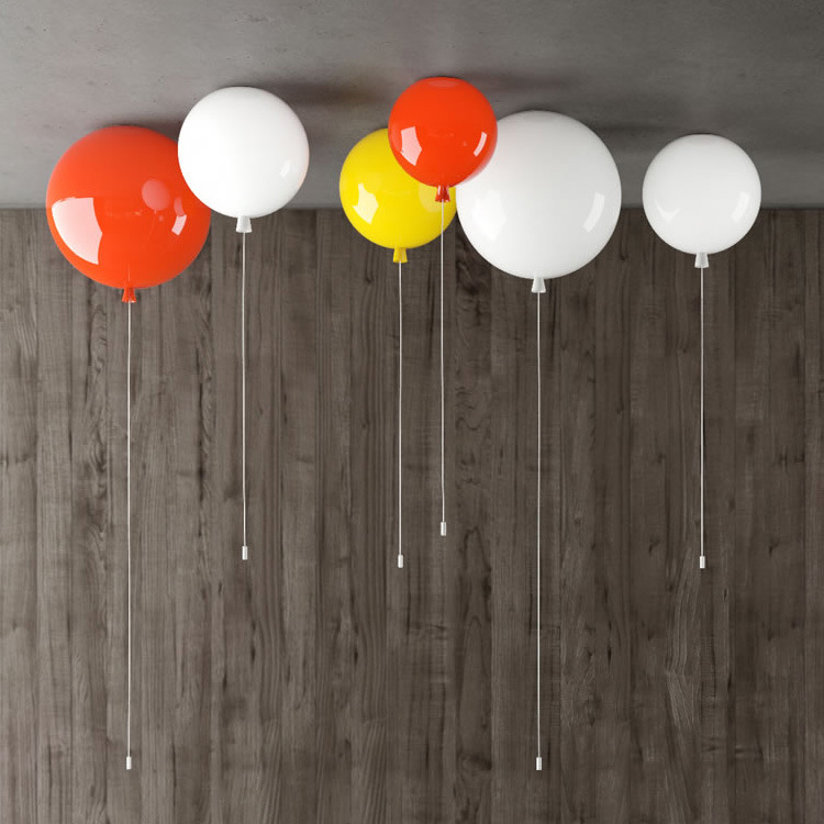 Colorful balloon light modern simple creative dining room bedroom light kindergarten bar room children acrylic ceiling