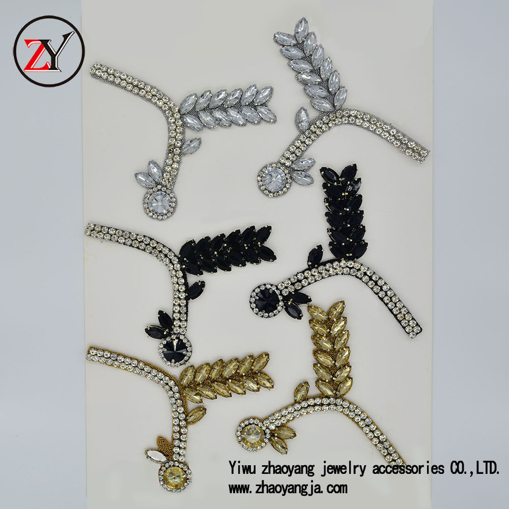 【新款上市】春夏凉鞋人字拖鞋花 水钻合金烧焊鞋扣 zy072614