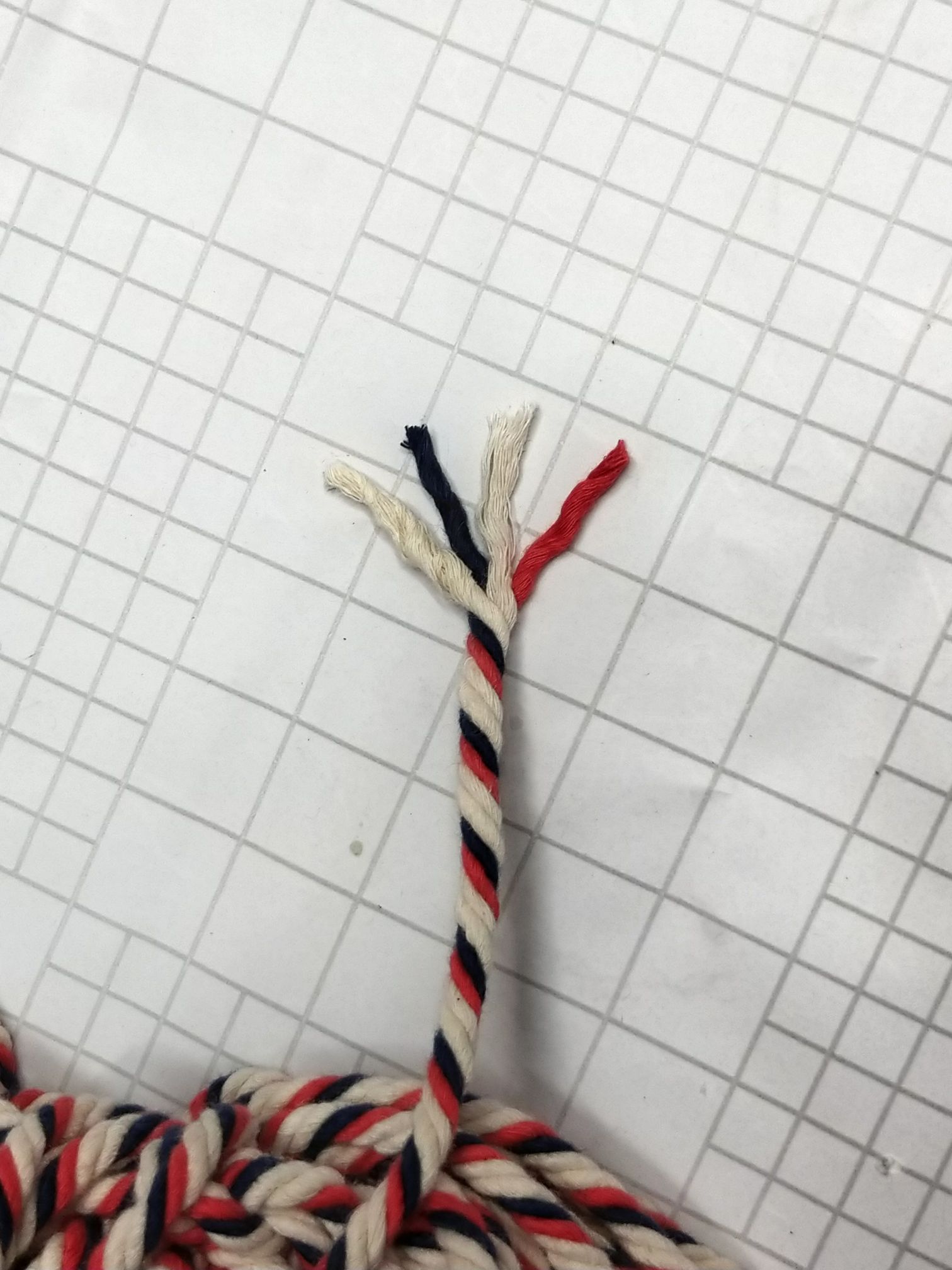 Cotton rope used as shoe laces and hat drawstring
