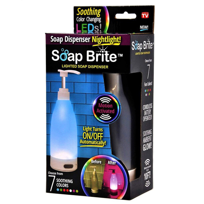 发光洗手液分配器 Soap Brite夜灯感应皂液器 肥皂分配器