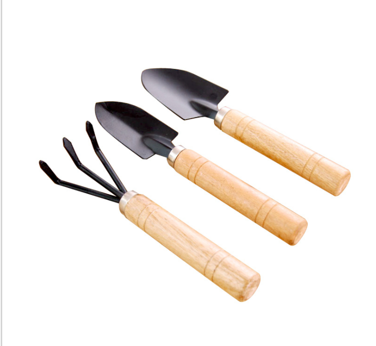 Potted spatula Grow flowers Grow flowers Gardening tools Grow succulent tools Set Mini three-piece household shovel details Picture