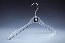 Clothing store high-grade acrylic transparent clothes hanger non-slip thickened crystal wedding children's pants clip hanging customized