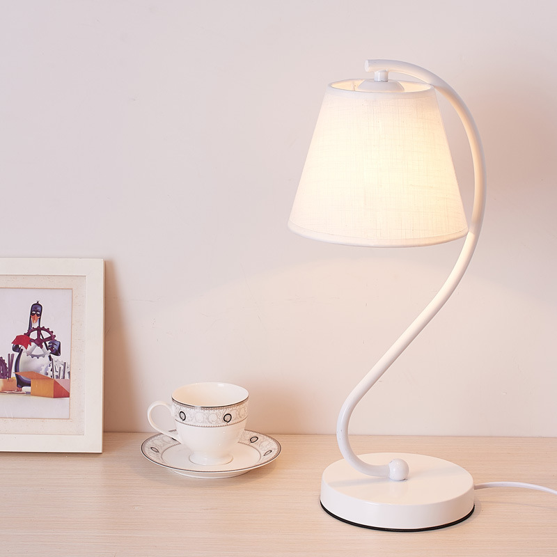 Nordic LED decorative lamp simple modern desk work study lamp creative bedroom bed cloth lamp