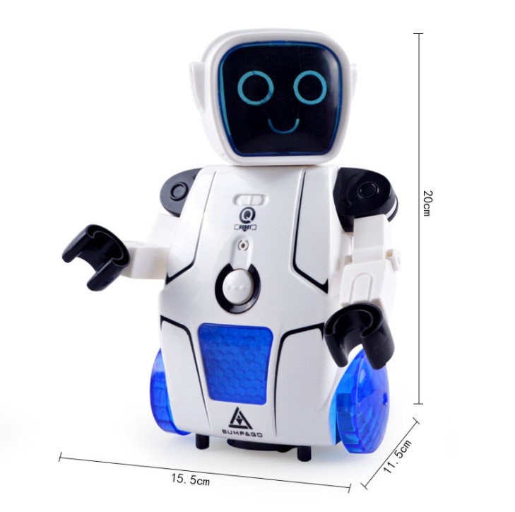 The new electric space dancing robot rotates 360 degrees lighting music infrared selling toys