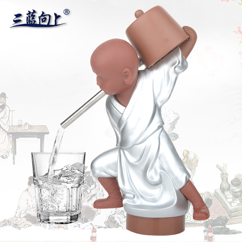 Creative action figure for electric water pump Automatic water press for domestic water dispenser