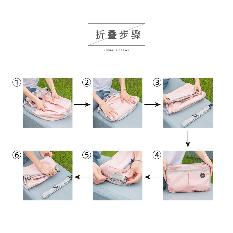 2019 new dual-purpose backpack, waterproof folding backpack, multi-functional backpack, student schoolbag, backpack Item Picture