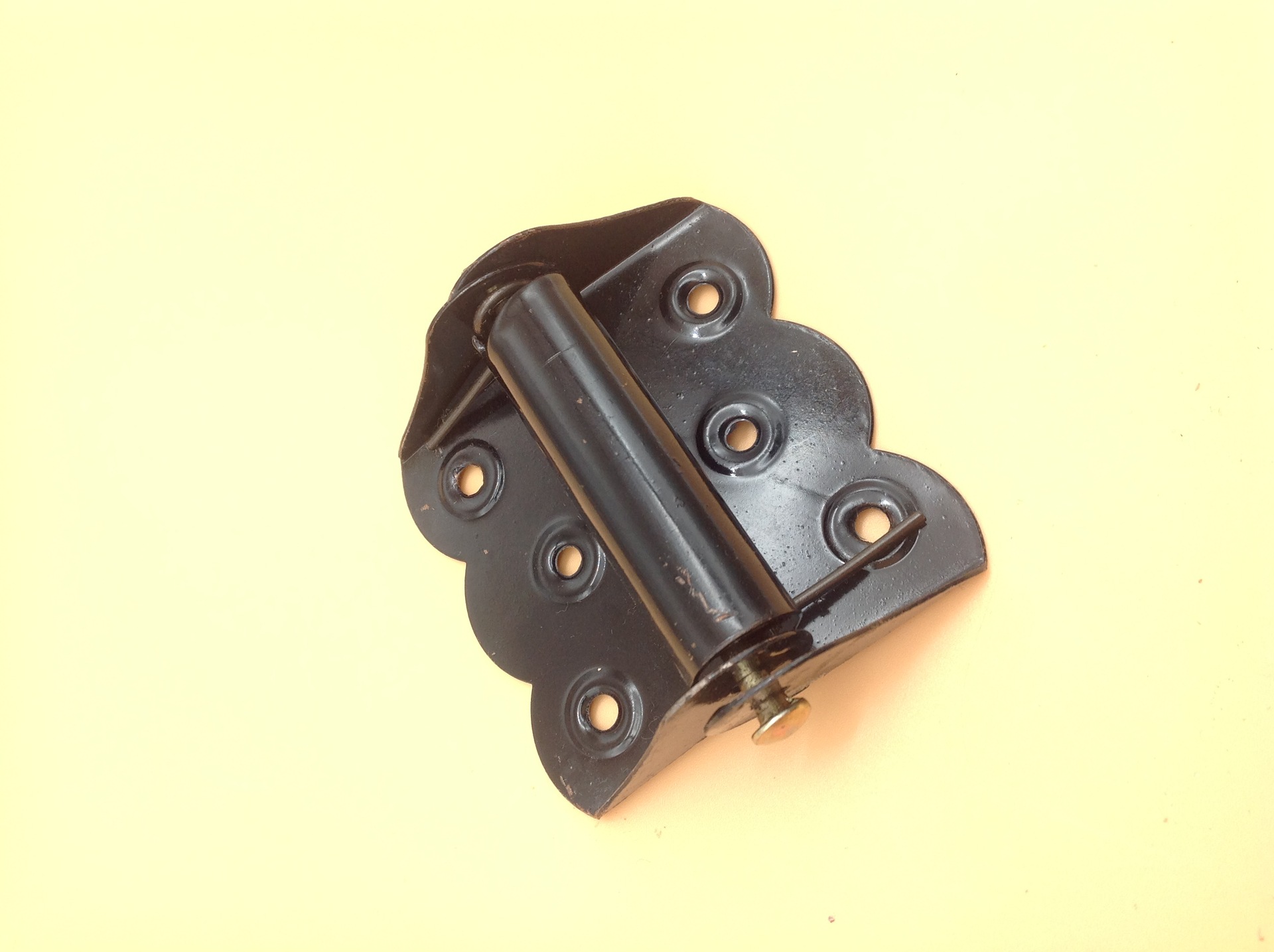 Shuzan 5-inch iron-plated black-painted durable cabinet folding window butterfly hinges home decoration hardware accessories